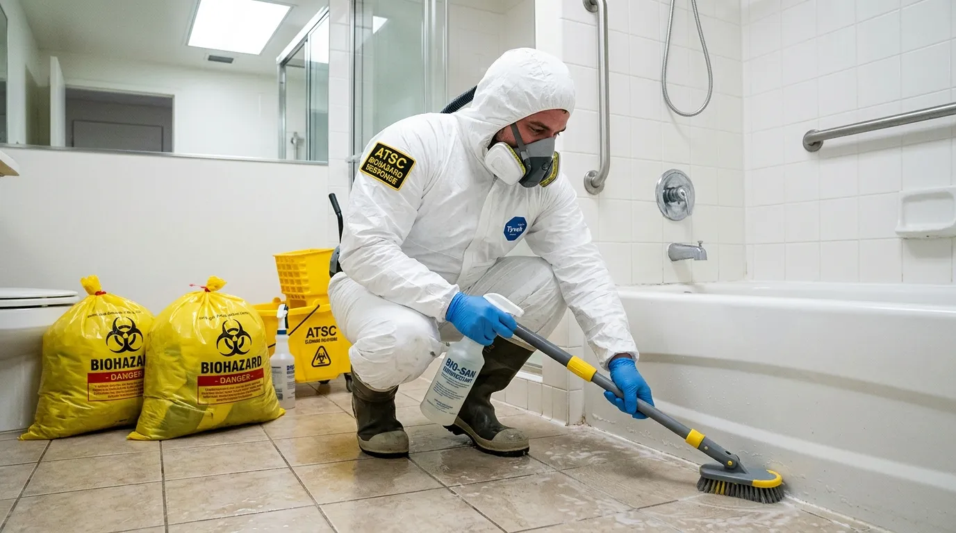 Decontamination equipment deployed for Blood Cleanup in Waltham